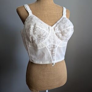 Vintage Corette lace bustier bra